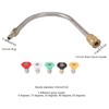 Pressure Washer Extension Wand Stainless Steel Brass 4000psi 1/4 Inch