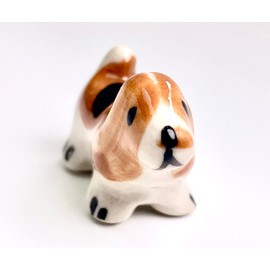 redchocol8® Ceramic Tiny Miniature Brown Dog Animals Gift Home Decor
