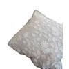 Linen Blend Fabric [Cushion Cover]/Delicate Tulle Lace with Natural Cotton