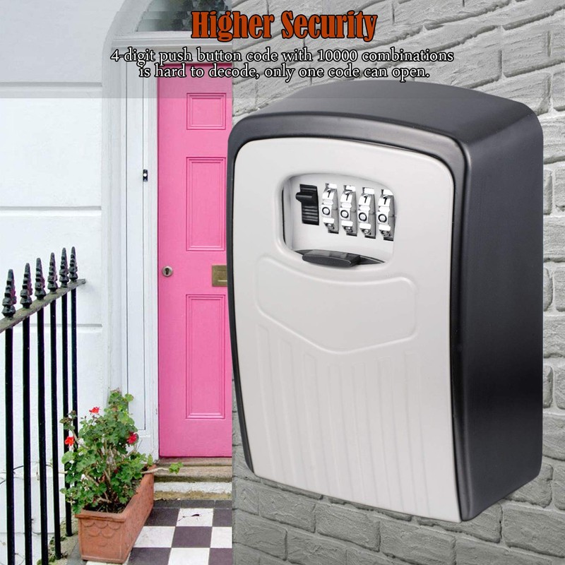 Extra Large Key Storage Security Lock,V-Resourcing Sturdy Wall Mounted Outdoor,