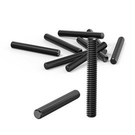 Dayalo Set of 8 threaded rods, M8 x 60 mm, threaded rod, threaded screw made of stainless steel, A2V2, black oxide, DIN976