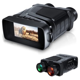 Xtahdge Digital Night Vision Binoculars All Black Full Color 4K All Black 800 Meter Large Screen Infrared Telescope