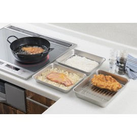 Yoshikawa 7041591 Stainless Steel Square Bat, 18 Pieces (with Ami)