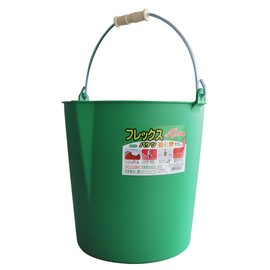 Tanchi Metal Flex Bucket, Reinforced Type, 3.9 gal (15 L), Green