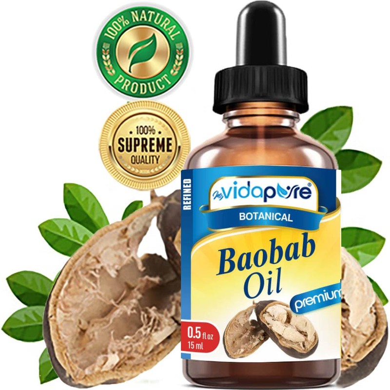 MYVIDAPURE 100% Pure BAOBAB OIL WILD GROWTH RAW for Skin,