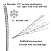 Yarlung 1/16 Inch x 500 Feet Wire Rope Cable, Stainless