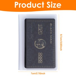 5 Packs Plastic Wallet Insert, Clear Credit Card Holder Wallet Insert with 10 Pages Protective Sleeves Inserts ID Card Picture for Bifold or Trifold