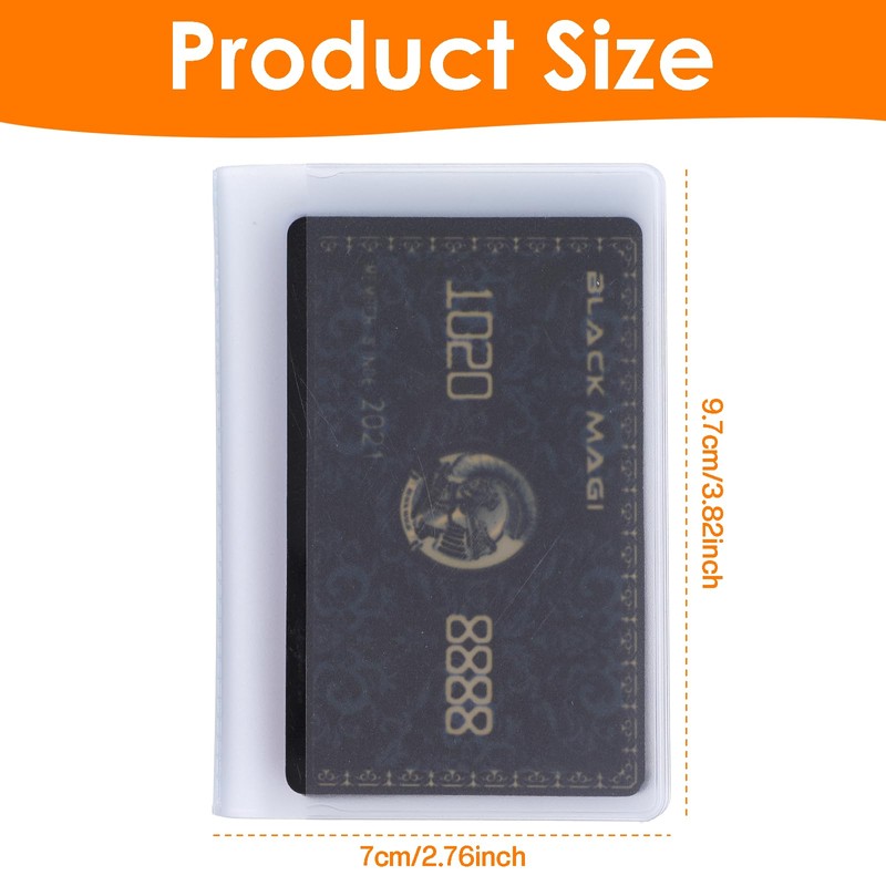5 Packs Plastic Wallet Insert, Clear Credit Card Holder Wallet