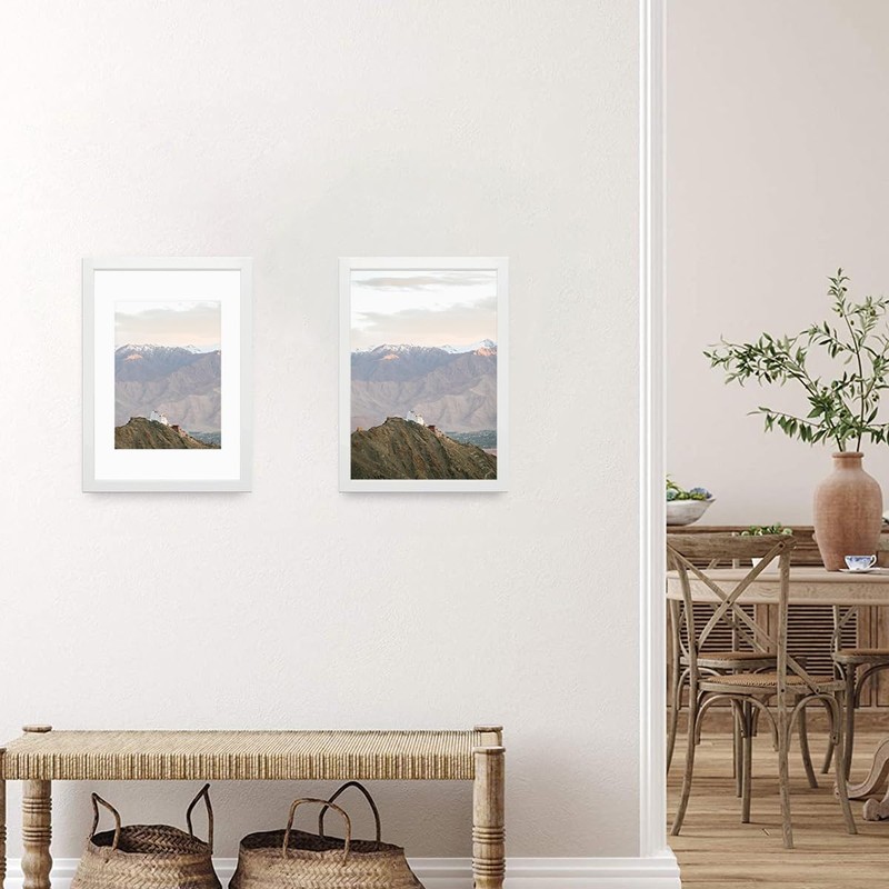 A4 Picture Frame Set of 2-21x29.7 cm, A4 White Frame