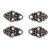 Hartmann-Knöpfe 4 pieces (2 pairs) pretty bodice hooks bodice eyelets