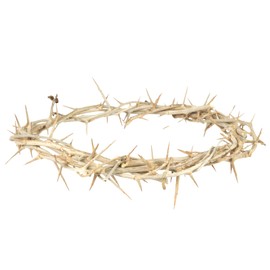 Needzo Crown of Thorns Replica, Lenten Tabletop Decor, Handmade in Israel, 6 Inches