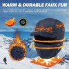 Oversized L Men Women Winter Trapper Hat Waterproof Windproof Aviator
