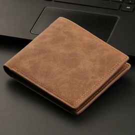Shehadeh - Men's Wallet Card Holder Wallet Black & Brown, brown, Modern