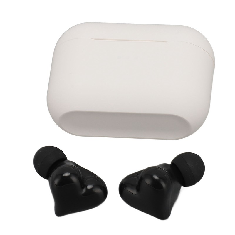 Heart Shaped Wireless Earbuds HIFI Stereo Sound Waterproof Bluetooth 5.3
