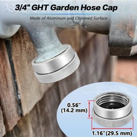 Langina 1PCS Vacuum Breaker Replacement Kit (Fine Thread), ASSE 1019-A Vacuum Breaker Repair Kit, Anti siphon Valve Repair kit, Ｏutdoor Faucet Repair kit with 3/4" GHT Garden Hose End Cap