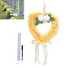 Heart Shaped Tribute Memorial Wreath Artificial Silk Wreath Gravestone Decoration