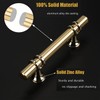 Haliwu 10 Pack Gold Cabinet Handles, Brushed Brass Pulls Kitchen