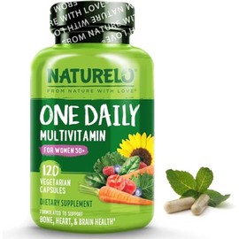NATURELO One Daily Multivitamin for Women Over 50 | 120 Caps | 4 Months