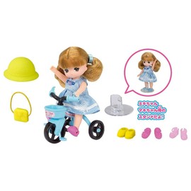 Takara Tomy Licca TAKARA TOMY "Licca-chan LG-13 Miki-chan Maki-chan Niconiko-san Rinsa" Dress-up Doll, Pretend Play, Toy, Ages 3 and Up, Toy Safety Standards Passed ST Mark Certified