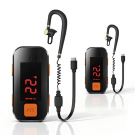 2 Pack Mini Walkie Talkies, Waterproof Small Walkie Talkies Two Way Radio with Earpieces for Outdoor, Restaurants, Hiking, Baseball, Hospital, Tourism, Adults