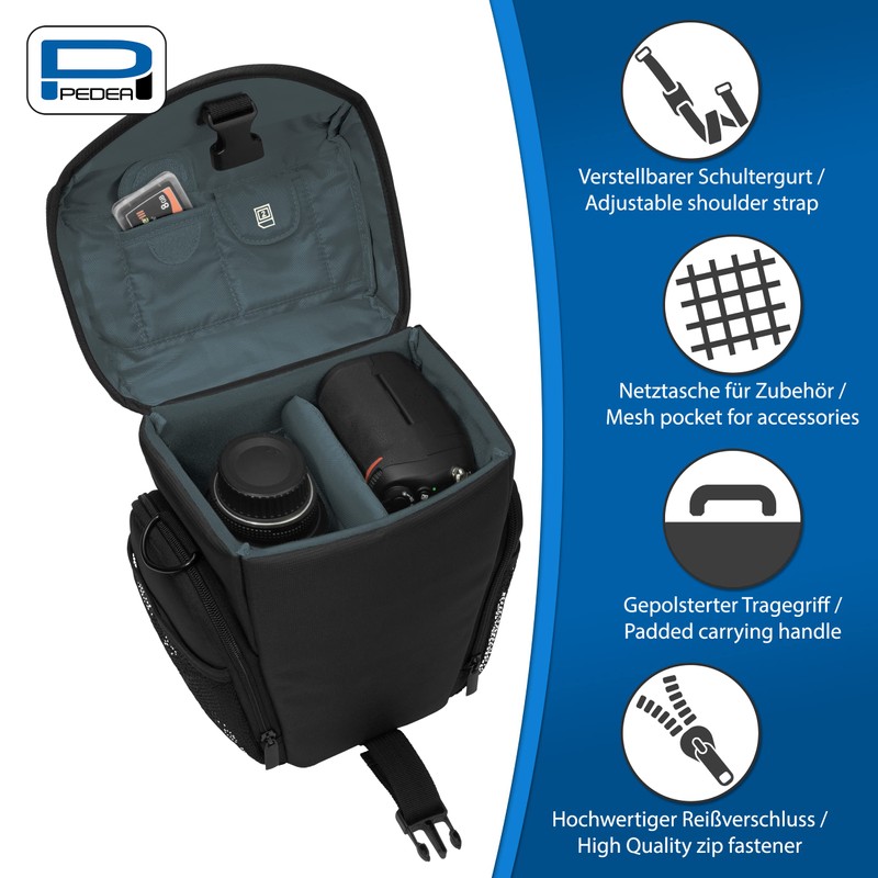 PEDEA Camera Bag for Nikon D750, D3100, D5100 / Canon