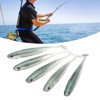 5Pcs Simulated Soft Fish Bait 3D Eyes Environmentally Friendly Silicone
