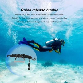 Keenso Cordon de Camara de Buceo, Accesorios Buceo Cordón de Buceo para Cámaras,Luces de Buceo(Gris)