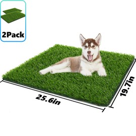 Fortune-star 25.6X19.7 in Artificial Grass for Dog, Dog Grass Suitable for Indoor/Outdoor Dog Potty Training, Fake Grass Pad for Dog are Easy to Use and Clean, Dog Turf Grass Reusable