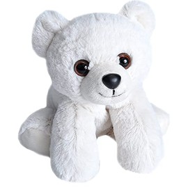Wild Republic Polar Bear Plush, Stuffed Animal, Plush Toy, Gifts for Kids, Hug’Ems 7"