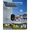 Security Cameras Wireless Outdoor, Solar Battery Powered 2k Color Night