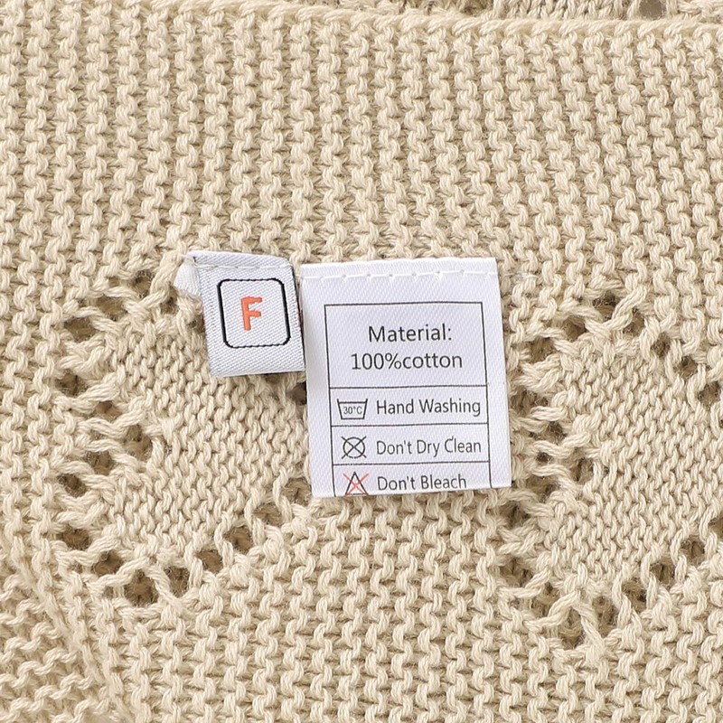 mimixiong 100% Cotton Knitted Cellular Baby Blanket, 100 x 80cm