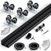 SMARTSTANDARD 60"/5FT Ceiling Mount Bypass Sliding Door Hardware Kit for
