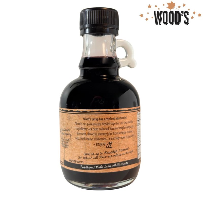 WOOD'S Blueberry Crush Maple Syrup – Small-Batch Vermont Maple Syrup