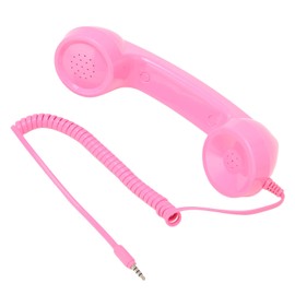 Retro Phone Handset, Radiation Proof, 3.5mm Sound Plug, Stable Performance, Wide Scenes, ABS Material, Compatible with All Smartphones and Computers with 3.5mm Headphone Jack (#1)