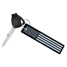 TOKCKYBL Motorcycle Keychain Tag, Flag Keychain Tag, Key Ring for Motorcycle, ATV, UTV, Cars, Backpacks, Trucks, Sportbikes, Dirt Bike, Gifts, Funny Key Chain Lanyard, Black, 5.1*1.15