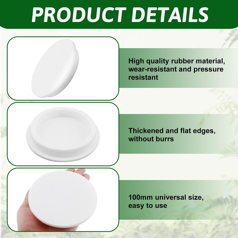 Batheidon 1 x Ventilation Pipe Cover, Diameter 100 mm, PVC
