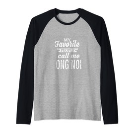 Men's My Favorite People Call Me Ong Noi Vietnamese Grandpa Raglan, black