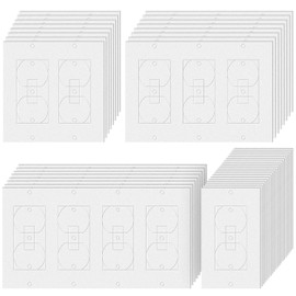Tondiamo Wall Plate Insulation Gasket Without Adhesive Foam Outlet Insulators and Draft Sealers Insulating Weather Proof Pads Wall Insulation Outlet Gasket for Electrical Switch Cover(74Pcs)