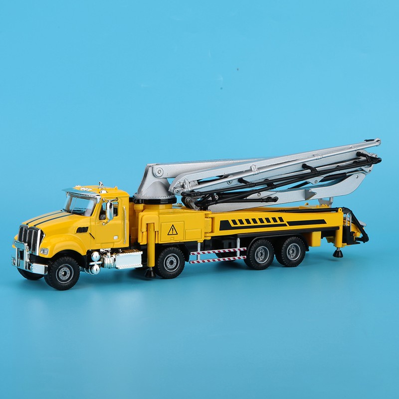 1/55 Concrete Pump Truck Model Engineering Car Alloy Vehicle Kids