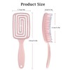Luoqun 88 Detangle Hair Brush, Curved Vent Brush and Hair