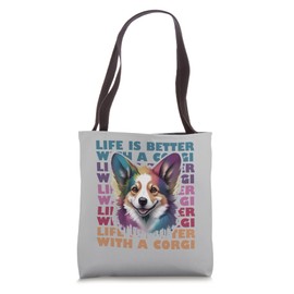 Corgi Vintage Life is Better with a Corgi Tote Bag