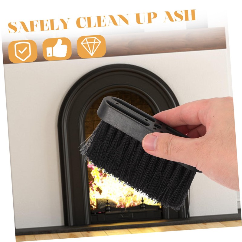 Cabilock 6pcs Fireplace Cleaning Brush Heavy Duty Ash Broom Replacement