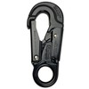 ProClimb Aluminum Double Lock Captive Eye Forged Snap Hook Black