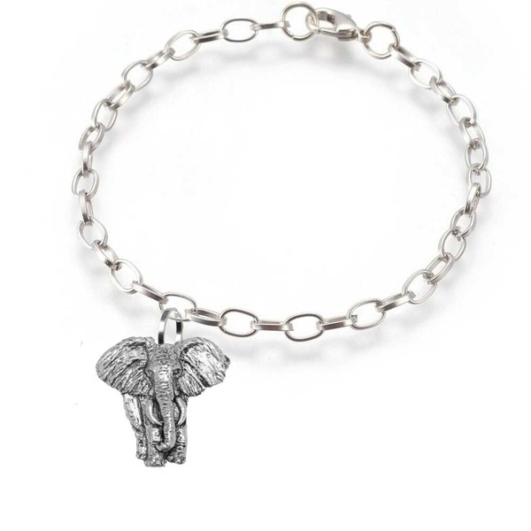 pp-a01 Elephant fine lead free English Pewter on a belcher