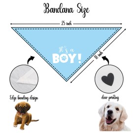 It's a Boy Baby Announcement Dog Bandana Big Brother Dog Pregnancy Announcement Big Brother Bandana for Dogs Gender Reveal Pet Scarf for Small Medium Dogs & Cats