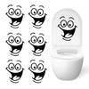Toilet Sticker Pack of 6 Funny Wall Stickers Toilet Seat