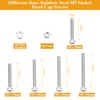 95 Pieces M5 x 30/35/40/45/50mm Hex Socket Head Cap Screws