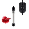 hygger 50W Mini Inline Quartz Glass Aquarium Heater with External