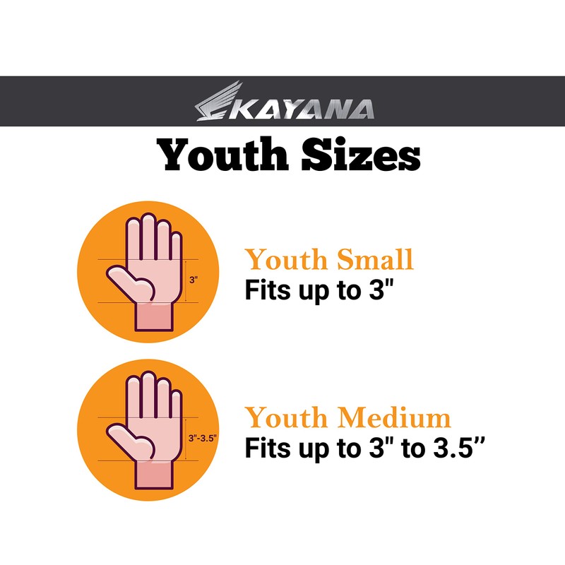 KAYANA 3 Hole Leather Gymnastics Hand Grips - Palm Protection