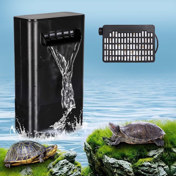 Finaqua Turtle Tank Filter, Small Fish Tank Filter for 5